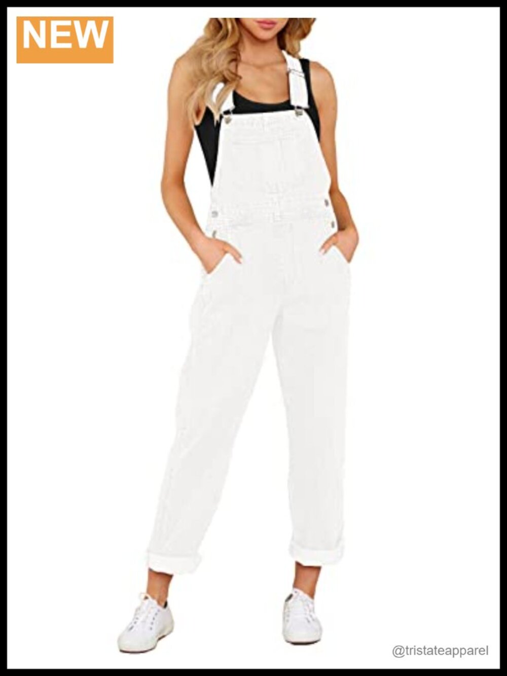Womens Denim Bib Overalls Adjustable Strap Cotton Blend Loose Fit Jeans